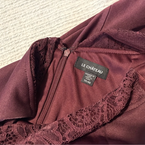 Le Château Burgundy Midi/Knee-Length Dress - Picture 6 of 6